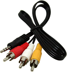Кабель Jack 3.5 <--> 3RCA  2.0м TELECOM