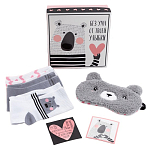 Подарочный набор "Ты супер" маска для сна, носки 3 пары 5524802