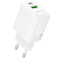 Сетевое ЗУ 1USB/1Type-C 3A BOROFONE BN29 White, PD30W