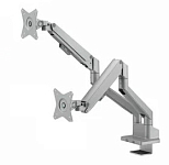 Кронштейн Godoo GD63-C024G (17"-32")  настольный наклонно-поворотный для двух мониторов, Matte Black & Orange