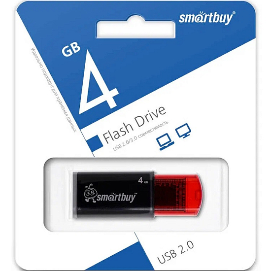 USB  4Gb Smart Buy Click Black