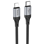 Кабель Lightning <--> Type-C  1.0м HOCO X102 Fresh, черный, 27Вт