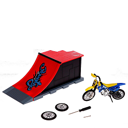 Набор скейт-парк «Мототриал», фингермотобайк с трамплином 9445047