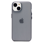 Задняя накладка PC089 для iPhone 14/13 (matte transparent/black)