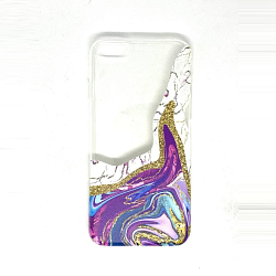 Задняя накладка GRESSO. Коллекция Агат прозрачный-корн для iPhone 7/8/SE (2020) прозрачный