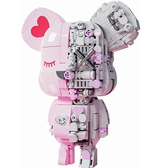 Конструктор Jaki "Bearbrick: Pink" JK6250-2