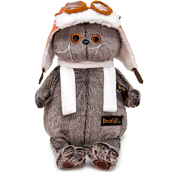 Мягкая игрушка Басик в шлеме и шарфе, 22 см (Ks22-009)