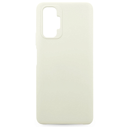 Задняя накладка Silicone Case Soft Matte для Xiaomi Redmi Note 10 белый