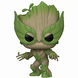 Фигурка Funko POP! Bobble Marvel We Are Groot Groot as Wolverine (1396) 79519