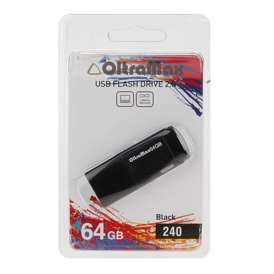 USB 64Gb OltraMax 240 Black