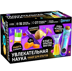 Набор для опытов «Увлекательная наука», 15 опытов с лабораторной посудой 5865040