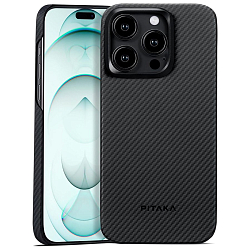 Задняя накладка ITAKA MagEZ для iPhone 15 Pro Max Black