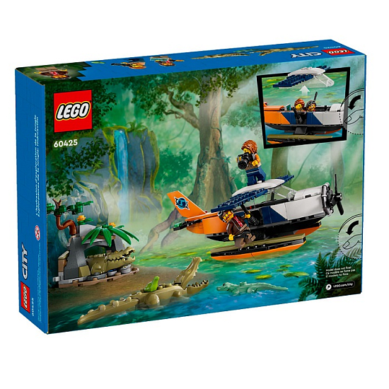 Конструктор LEGO CITY 60425 Исследователь джунглей: водный самолет