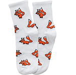 Злая белка носки женские (комплект 1 пара) (23-25, белый)