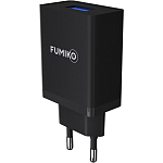 Сетевое ЗУ 1USB 2.4A FUMIKO CH12 черное, Type-C
