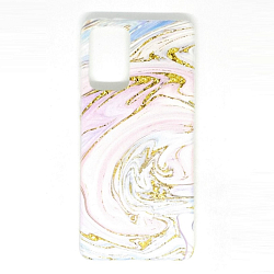 Задняя накладка GRESSO для Samsung Galaxy А72. Коллекция Агат-пастель прозрачный