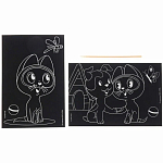 Гравюра детская, 2 штуки, со стекой, Котенок Гав 10340816