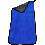 Салфетка микрофибра размер 30*60см, плотность 600г.,автополотенце, цвет  синий