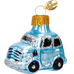 Ёлочное украшение "Автомобиль ЗАЗ" голубой, в подарочной упаковке h-6см, ФУ-324/2