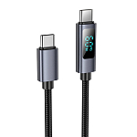 Кабель Type-C <--> Type-C  1.0м HOCO X112 Favor, Black, 60W