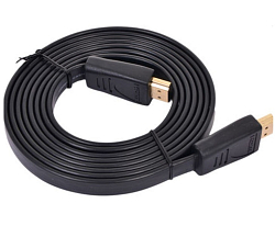 Кабель HDMI <--> HDMI 10.0м JET.A JA-HD10 плоский (v. 2.0 с поддержкой 3D, Ultra HD 4К/Ethernet)