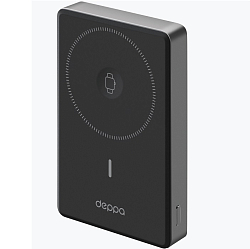 Внешний АКБ DEPPA NRG Watch (10000mAh), серый, 15Вт (33707)