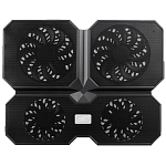 Подставка для ноутбука DEEPCOOL MULTI CORE X6 15.6" 380x295x24mm 24dB 2xUSB 900g Fan-control Black