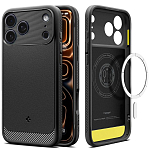 Силиконовый чехол Spigen Mag Armor на iPhone 17 Pro, черный