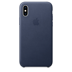 Силиконовый чехол SILICONE CASE для iPhone XS Max темно-синяя (не оригинал)