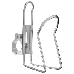 Флягодержатель Dream Bike, T-18, алюминий, крепление на раму и руль, цвет белый 2920500