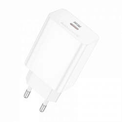 Сетевое ЗУ 1Type-C 3A BOROFONE BA21A pro White