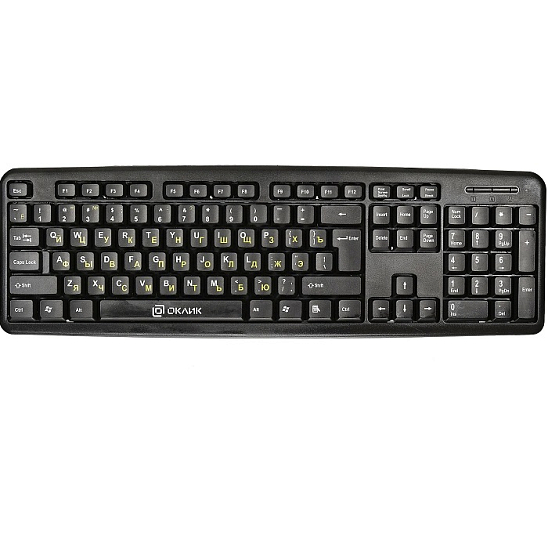 Клавиатура OKLICK 130M черный USB