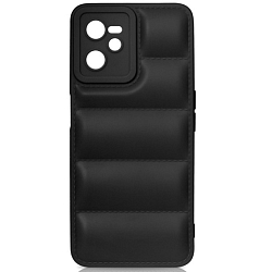 Силиконовый чехол (дутый) DF для Realme C35 DF rmJacket-03 (black)