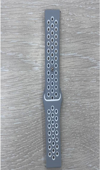 Универсальный силиконовый ремешок NIKE 20-22mm, серый
