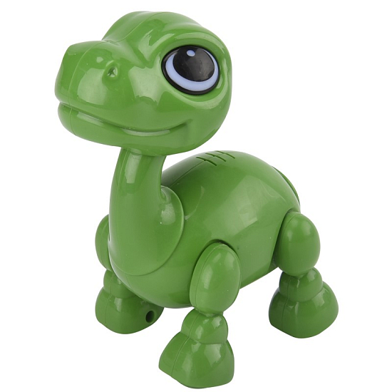 Интерактивная игрушка Mioshi Active "Милые животные: Динозаврик" (13 см, свет, звук, подвиж., зел.)