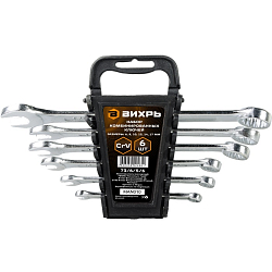 Набор комбинированных ключей 6 шт. 6 - 17 ВИХРЬ 73/6/5/6