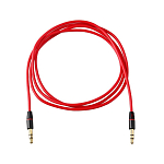 Кабель Jack 3.5 <--> Jack 3.5  1.0м NONAME AАA №195 в переплете, красный