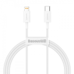 Кабель Lightning <--> Type-C 1.5м BASEUS CATLYS-B02 белый 20W