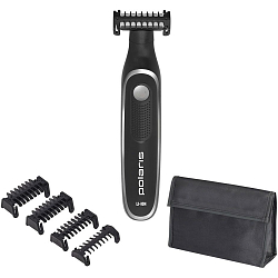 Машинка для стрижки волос POLARIS PHC 0202R, Черный/серебряный