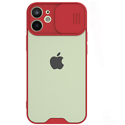 Силиконовый чехол REALM для iPhone 11 (Красный) со слайд-камерой