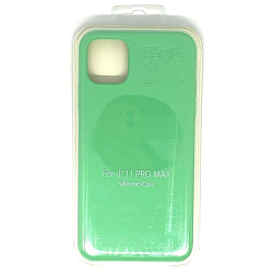 Задняя накладка SILICONE CASE для iPhone 11Pro Max  (50) Мятный