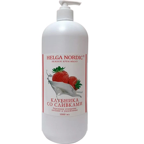 Жидкое крем- мыло HN "Клубника со сливками", 1000мл/ PF55101