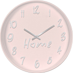 Часы настенные РУБИН  "Home" круг d=30см, корпус светло-розовый, "Home" (3014-003)