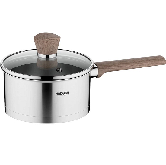 Ковш 1.7л NADOBA серия LUDVA со стеклянной крышкой
