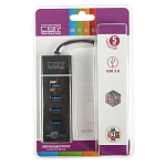 USB-Хаб CBR CH-157, 4 порта, черный