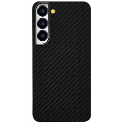 Задняя накладка KEEPHONE KEVILAR MAGSAFE CARBON CASE  для Samsung Galaxy S25 BLACK