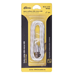 Кабель USB <--> microUSB  1.0м RITMIX RCC-312 White