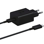 Сетевое ЗУ для Samsung 45W black + кабель Type-C, в коробке