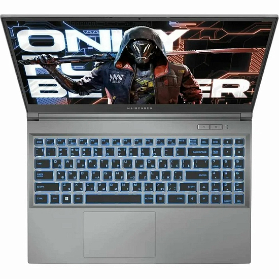 Ноутбук игровой 15.6" Maibenben X15A-R77435 (AMD Ryzen 7-7435H/ 16Gb/ SSD 512Gb/ RTX 3050 6Gb/ DOS) (X15A-R77435FFSLGRE0), Grey
