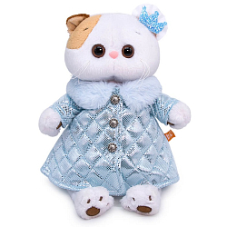 Мягкая игрушка Кошечка Ли-Ли в стеганом пальто, 24см (LK24-070)